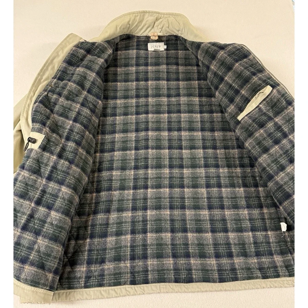 Vtg J Crew Heritage Barn Jacket Chore Wool Lined‎ Tan Size 2XL  Just Dry Cleaned